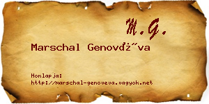 Marschal Genovéva névjegykártya
